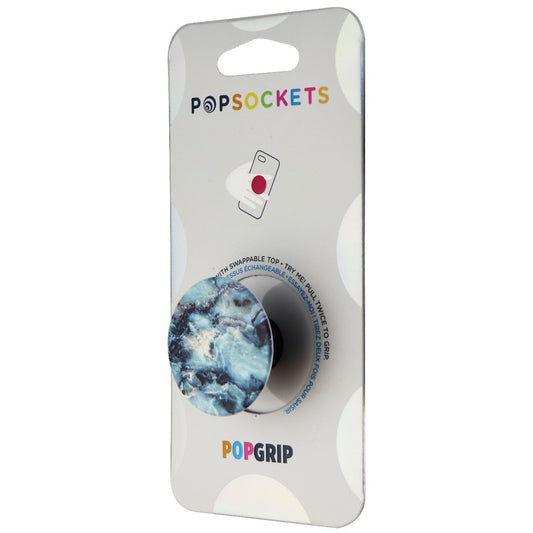 PopSockets: PopGrip Series Phone Grip with Swappable Top - Blue Marble Cell Phone - Mounts & Holders PopSockets - Simple Cell Bulk Wholesale Pricing - USA Seller