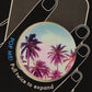 Genuine PopSockets Grip & Stand for Phones and Tablets - White/Palm Trees