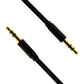 PureGear (UNICBL13046) 4Ft Auxiliary Audio Cable for 3.5mm Headphone Jack-Black Cell Phone - Cables & Adapters PureGear - Simple Cell Bulk Wholesale Pricing - USA Seller