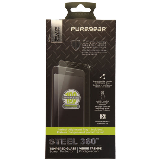 PureGear Steel 360 Tempered Glass Screen Protector for Moto Z Force Droid Cell Phone - Screen Protectors PureGear    - Simple Cell Bulk Wholesale Pricing - USA Seller