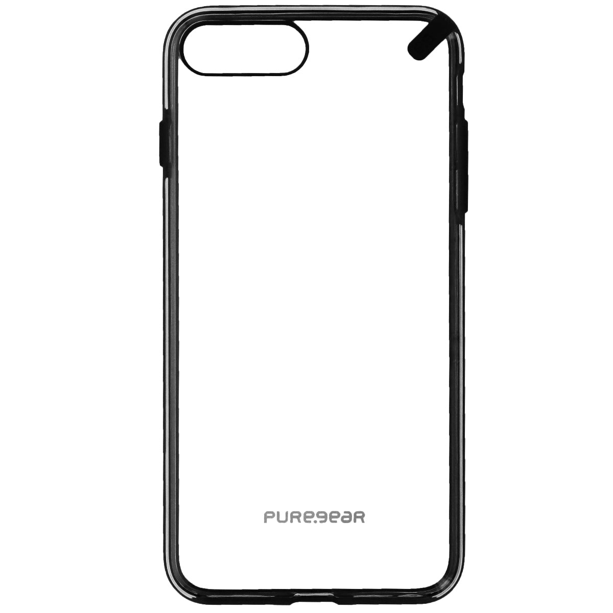 PureGear Slim Shell Series Hybrid Case for iPhone 8 Plus & 7 Plus - Clear/Black