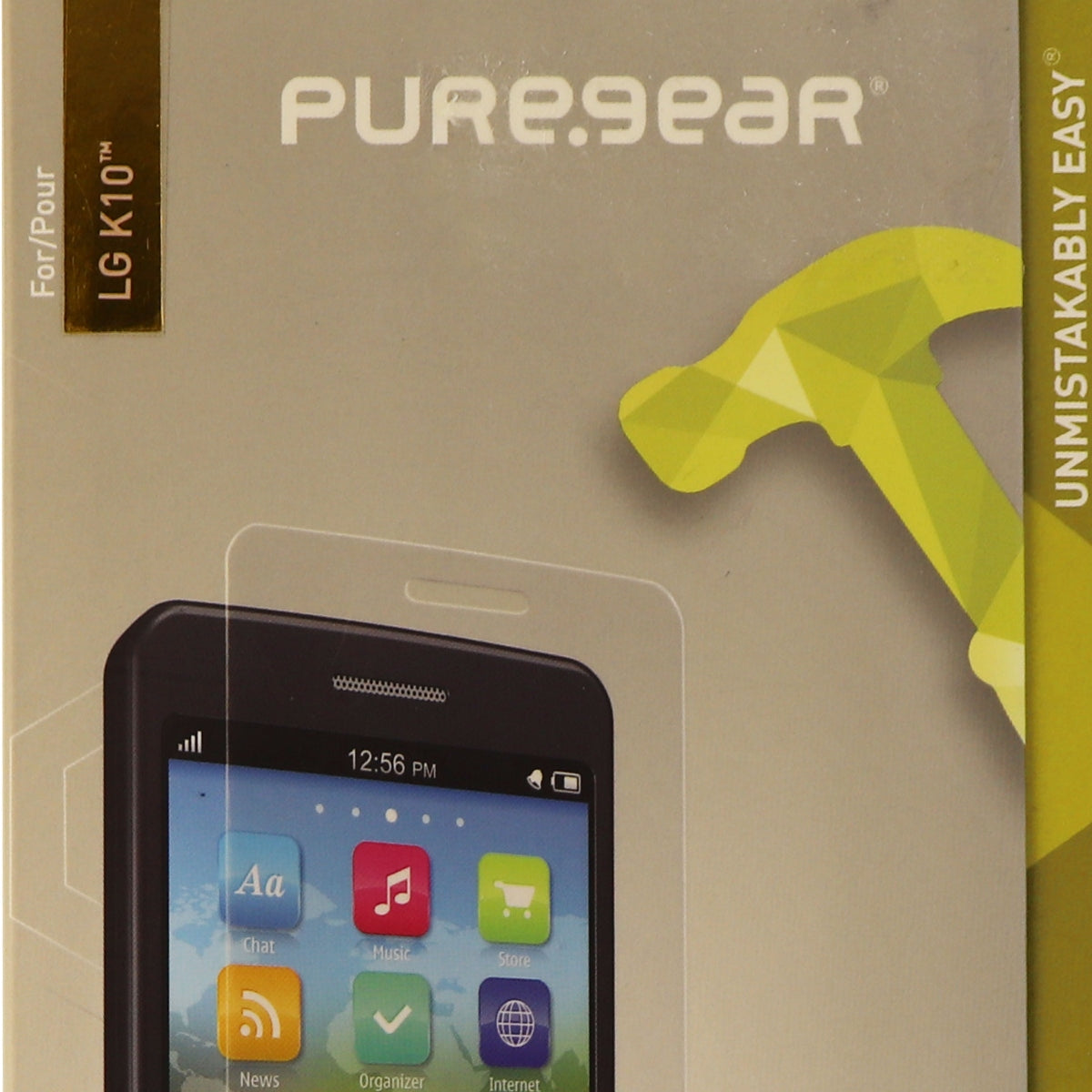 PureGear Extreme Impact Screen Protector with Alignment Tray for LG K10 - Clear Cell Phone - Screen Protectors PureGear    - Simple Cell Bulk Wholesale Pricing - USA Seller