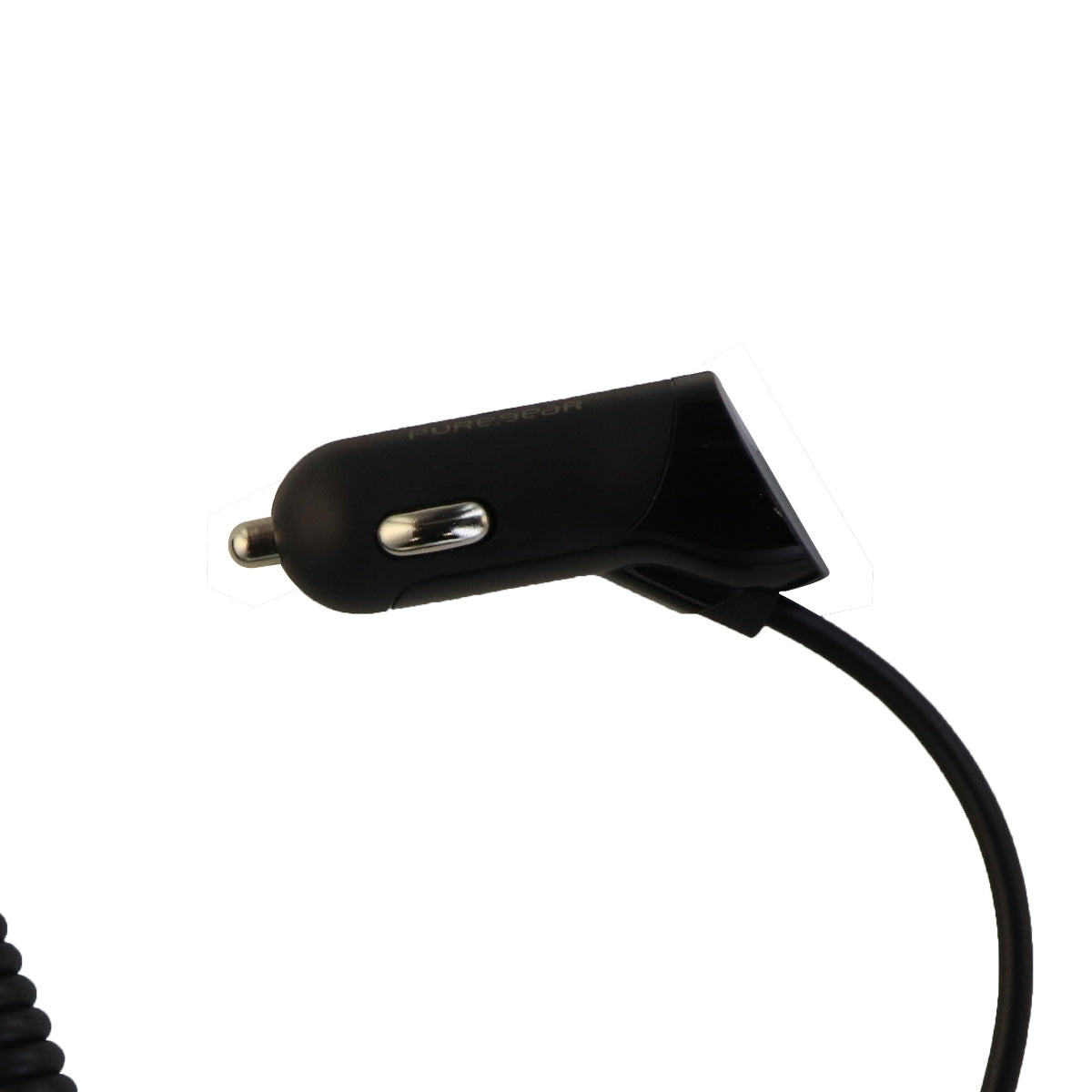 PureGear 4Ft Coiled 12W/2.4A Vehicle Car Charger for Micro-USB Devices - Black Cell Phone - Chargers & Cradles PureGear - Simple Cell Bulk Wholesale Pricing - USA Seller