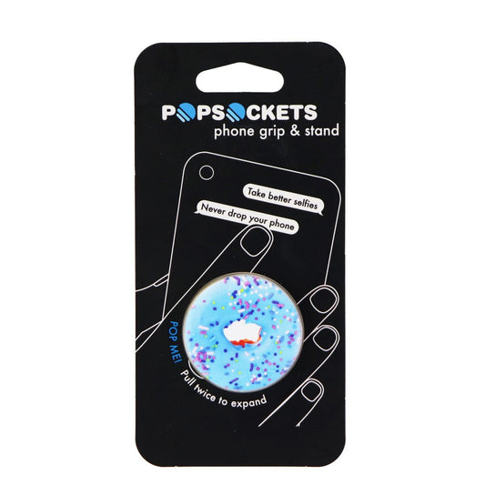 PopSockets Collapsible Grip & Stand for Phones and Tablets - Blue Donut