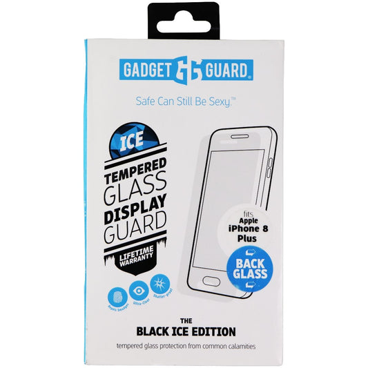 Gadget Guard (Black Ice Back Glass) for iPhone 8 Plus - Clear / Back Glass ONLY Cell Phone - Screen Protectors Gadget Guard    - Simple Cell Bulk Wholesale Pricing - USA Seller