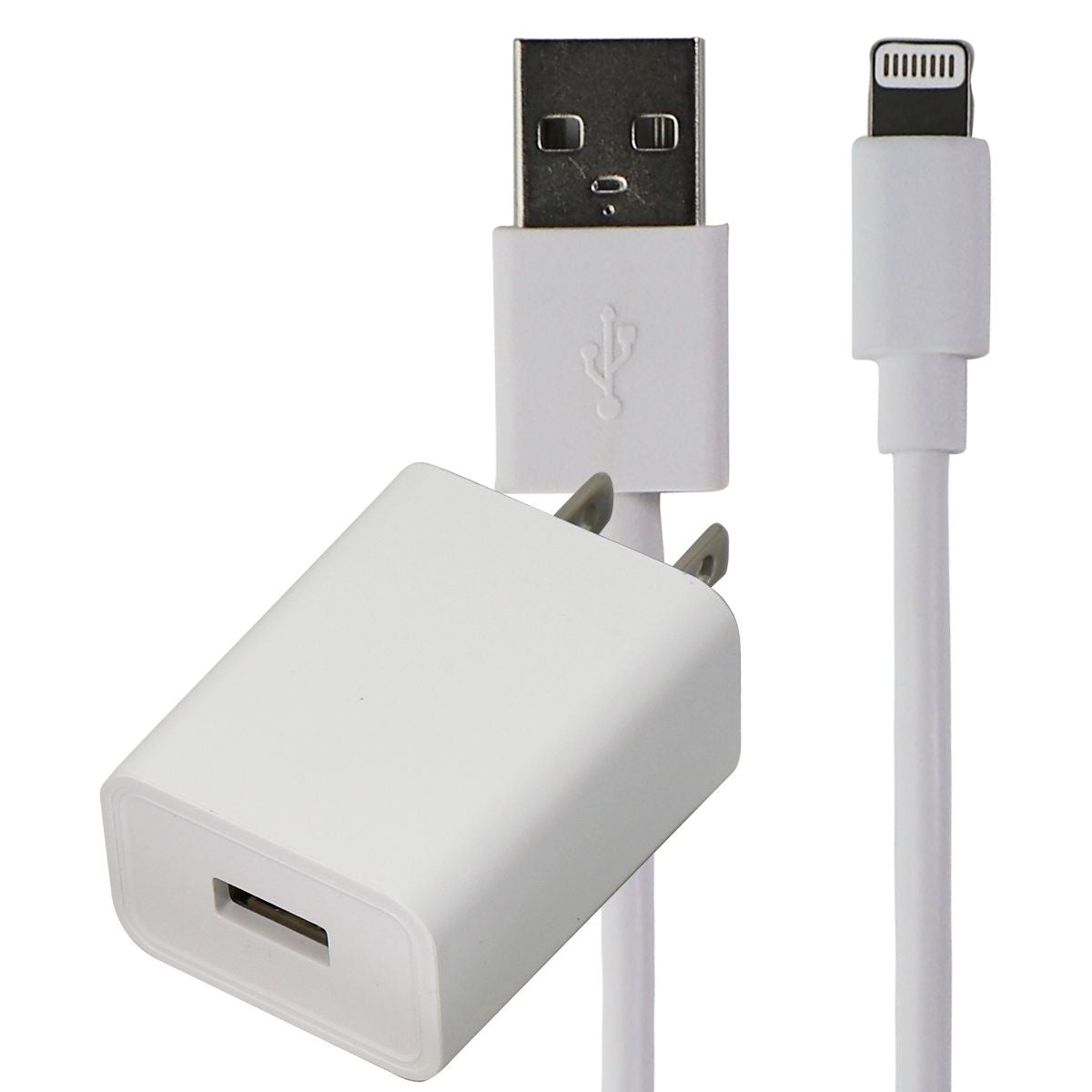 Sharkk (5V/2A) USB Wall Charger with 3.3ft Cable for iPhone/iPad - White Cell Phone - Chargers & Cradles Sharkk - Simple Cell Bulk Wholesale Pricing - USA Seller