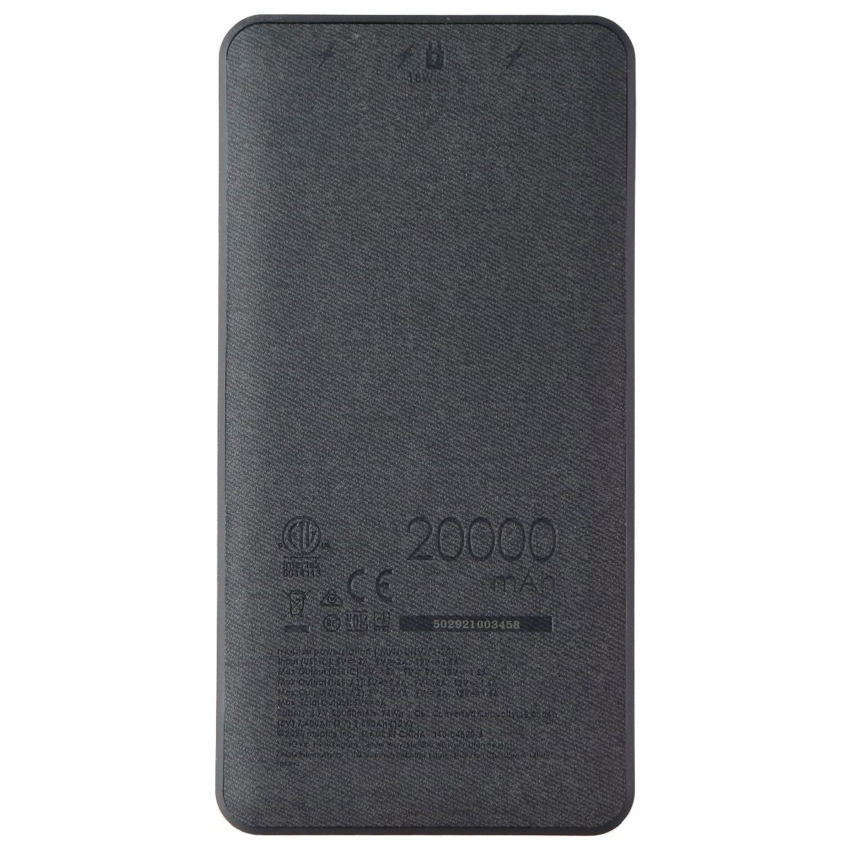 mophie Powerstation XXL Power Bank - 20,000 mAh Large Internal Battery