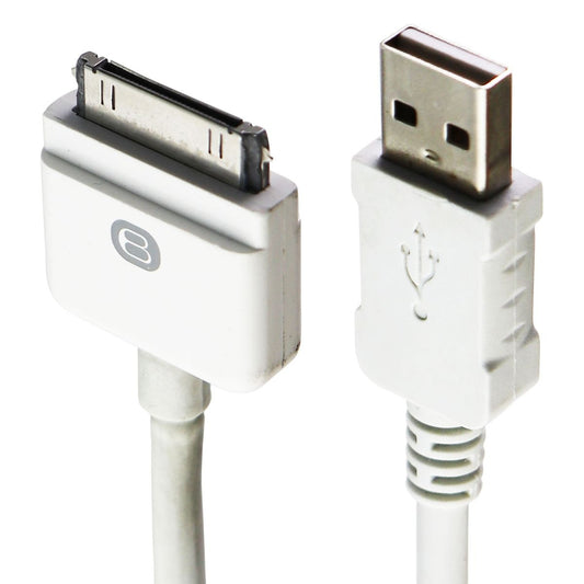 B-Brand (3-Foot) 30-Pin to USB Cable for Older Gen iPod/iPad/iPhone - White Cell Phone - Cables & Adapters B-Brand - Simple Cell Bulk Wholesale Pricing - USA Seller