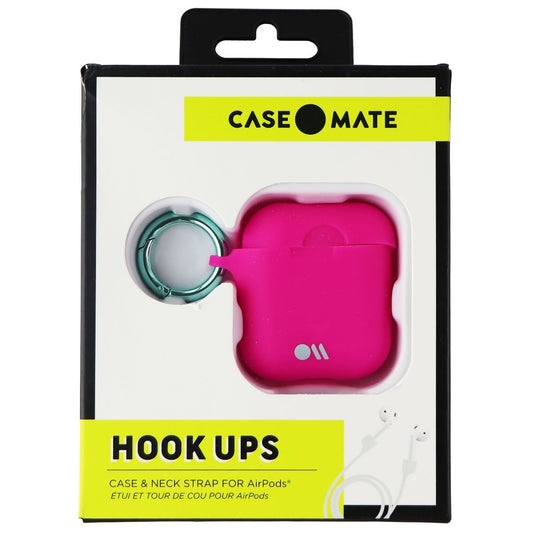 Case-Mate Hook Ups Case & Neck Strap for AirPods 1st/2nd Gen - Fuchsia Dark Pink iPod, Audio Player Accessories - Cases, Covers & Skins Case-Mate - Simple Cell Bulk Wholesale Pricing - USA Seller