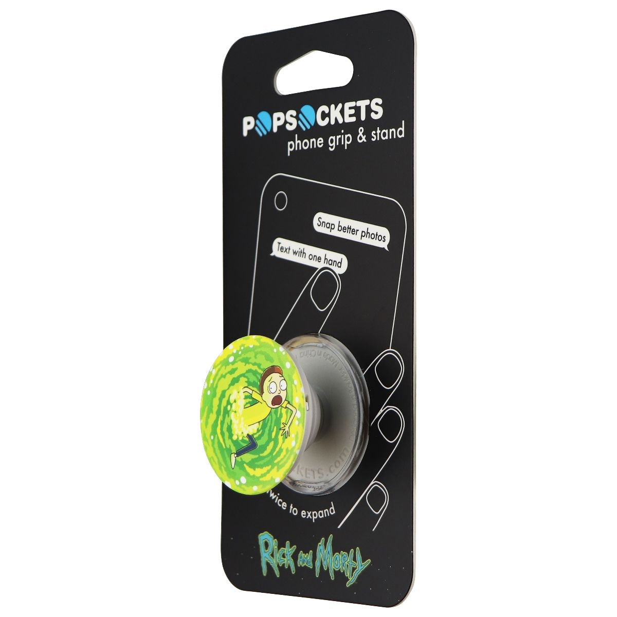 PopSockets Collapsible Grip for Phones & Tablets - Rick & Morty / Morty Green Cell Phone - Mounts & Holders PopSockets - Simple Cell Bulk Wholesale Pricing - USA Seller