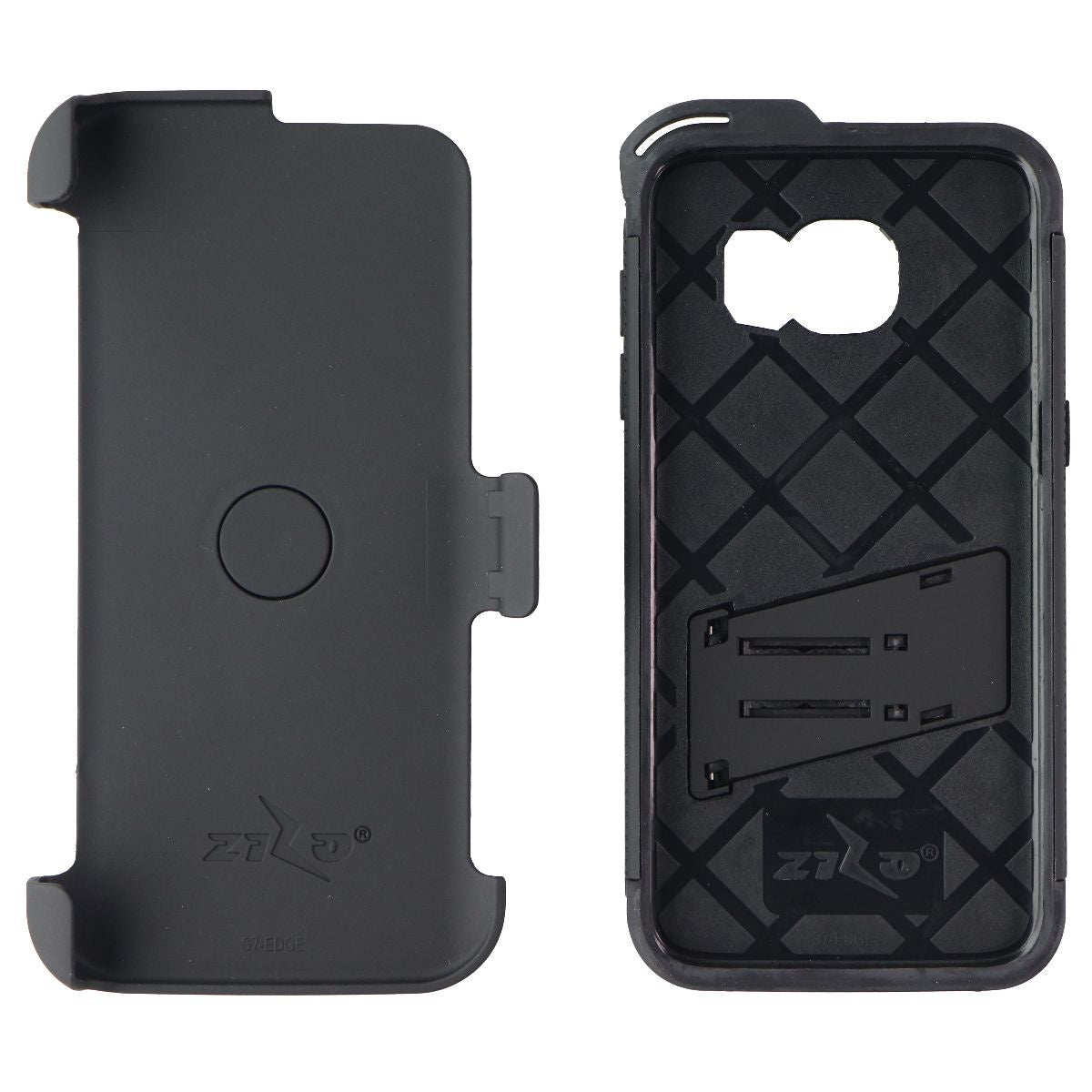 Zizo Bolt Series Case and Holster for Samsung Galaxy S7 Edge - Black