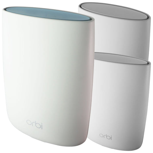 Netgear Orbi Whole Home Mesh WiFi System (3-Pack RBK53S-100NAS) Networking - Wireless Wi-Fi Routers Netgear    - Simple Cell Bulk Wholesale Pricing - USA Seller