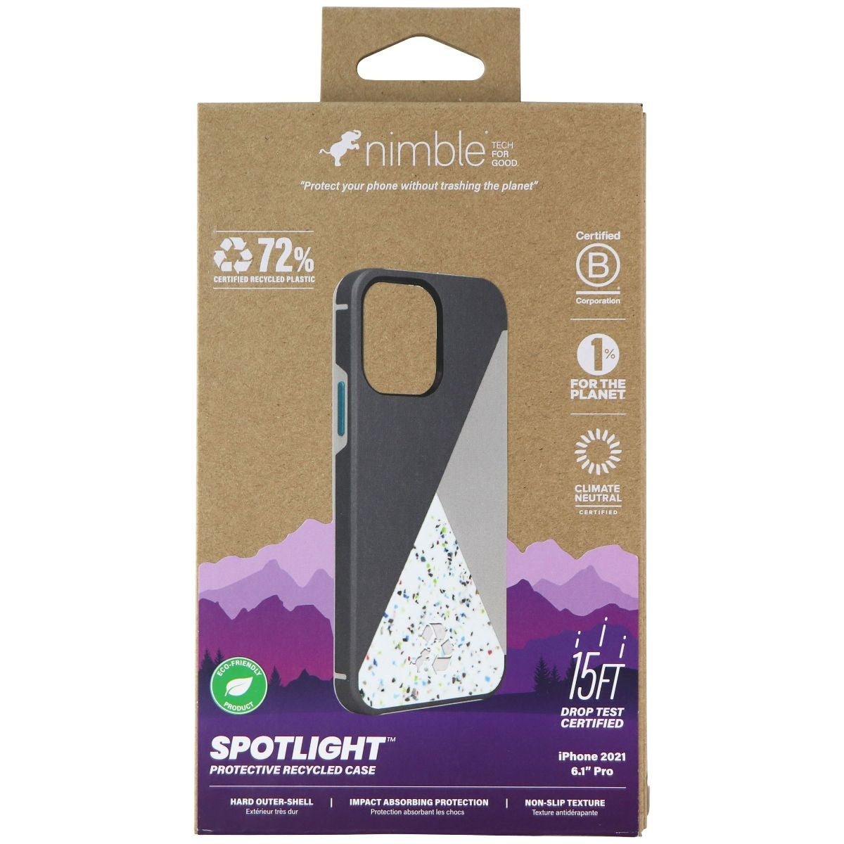 Nimble Spotlight Series Case for Apple iPhone 13 Pro - Gray/Teal/Multi