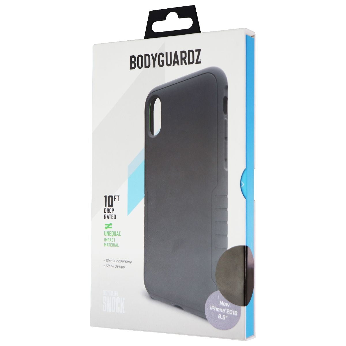 BodyGuardz Shock Series Durable Gel Case for iPhone Xs Max - Black Cell Phone - Cases, Covers & Skins BODYGUARDZ - Simple Cell Bulk Wholesale Pricing - USA Seller