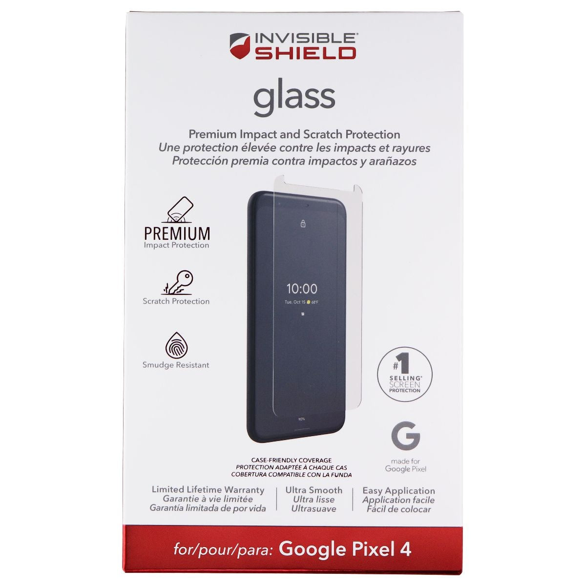 ZAGG Invisible Shield (Glass) Tempered Glass for Google Pixel 4 - Clear Cell Phone - Screen Protectors Zagg    - Simple Cell Bulk Wholesale Pricing - USA Seller