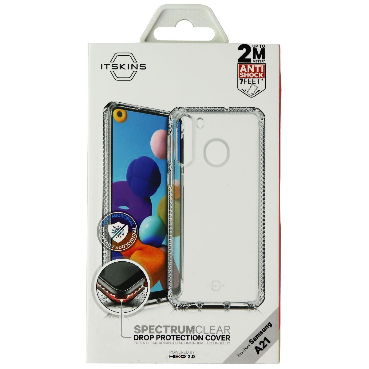 ITSKINS Spectrum Clear Series Case for Samsung Galaxy A21 - Clear Cell Phone - Cases, Covers & Skins ITSKINS    - Simple Cell Bulk Wholesale Pricing - USA Seller