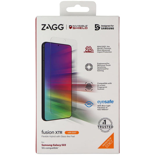 ZAGG InvisibleShield Fusion XTR Screen Protector for Samsung Galaxy S22 Cell Phone - Screen Protectors Zagg    - Simple Cell Bulk Wholesale Pricing - USA Seller