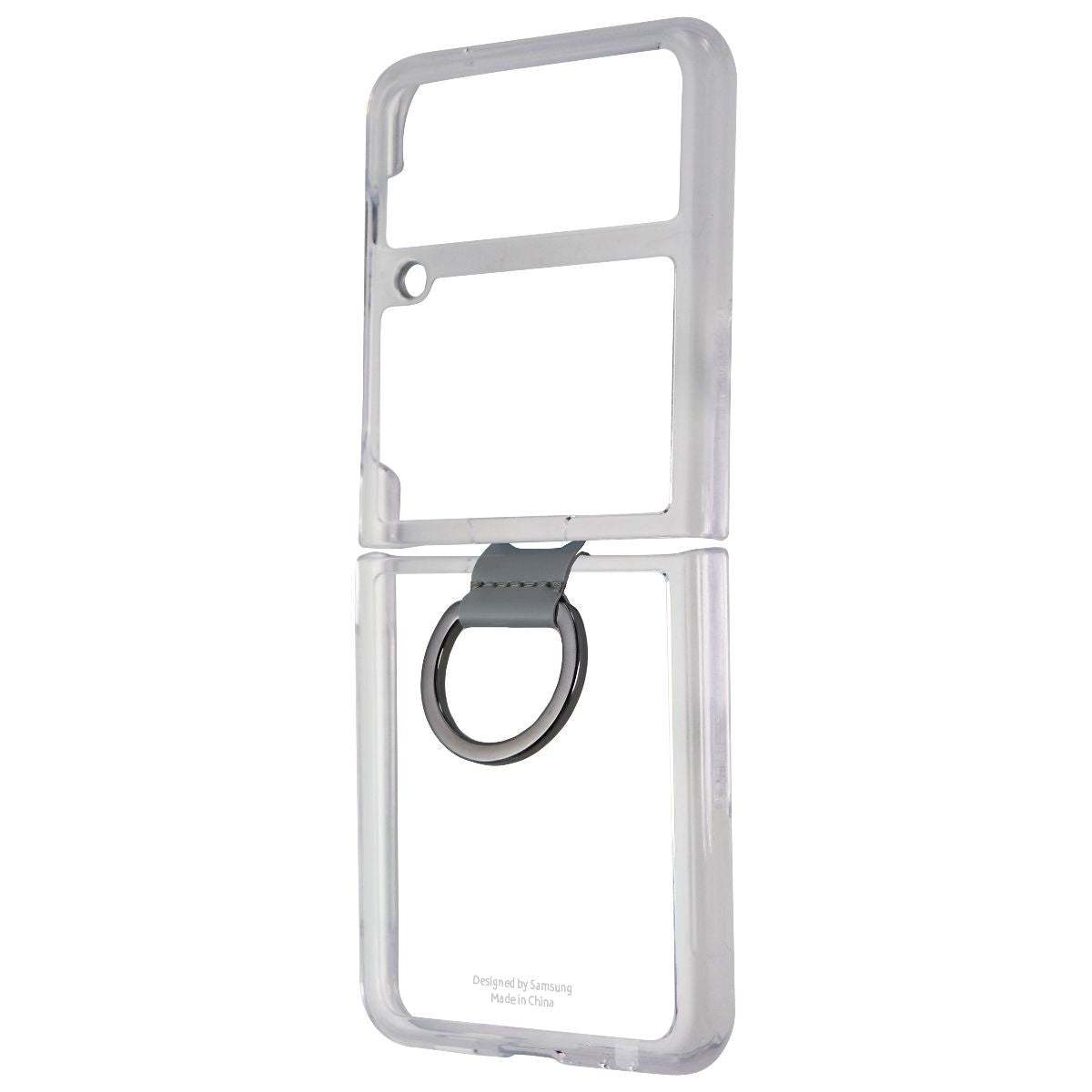 Samsung Clear Cover with Ring for Galaxy Z Flip3 5G - Clear/White/Silver Cell Phone - Cases, Covers & Skins Samsung - Simple Cell Bulk Wholesale Pricing - USA Seller