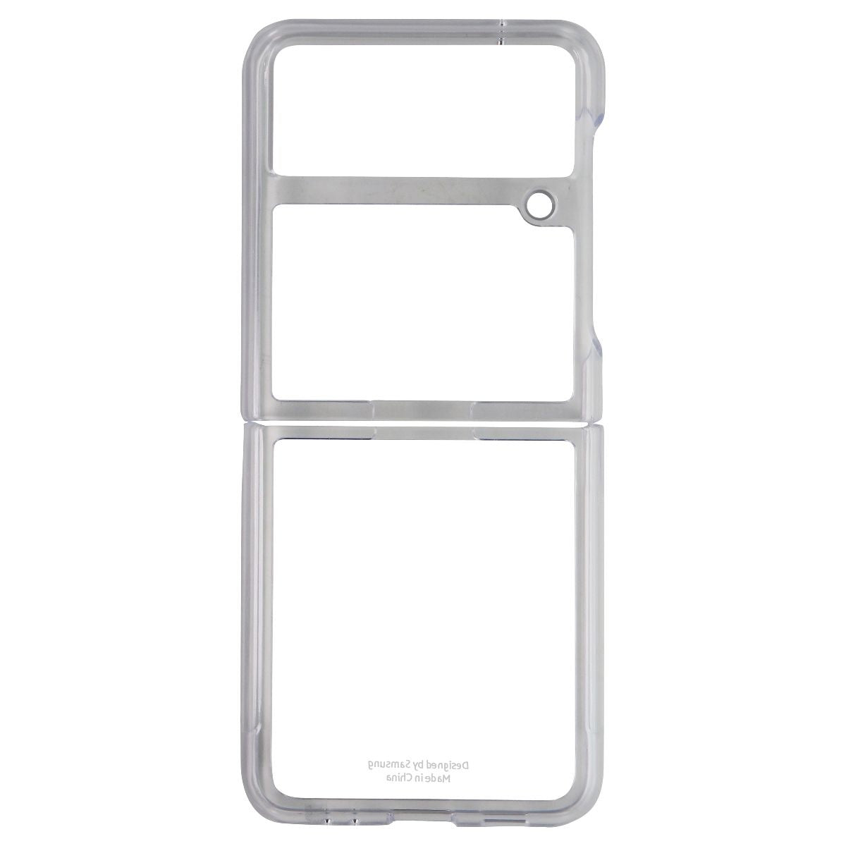 Samsung Clear Cover with Ring for Galaxy Z Flip3 5G - Clear/White/Silver Cell Phone - Cases, Covers & Skins Samsung    - Simple Cell Bulk Wholesale Pricing - USA Seller