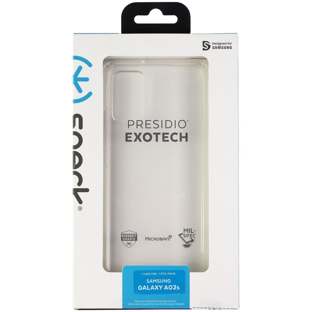 Speck Presidio Exotech Series Case for Samsung Galaxy A02s - Clear Cell Phone - Cases, Covers & Skins Speck - Simple Cell Bulk Wholesale Pricing - USA Seller