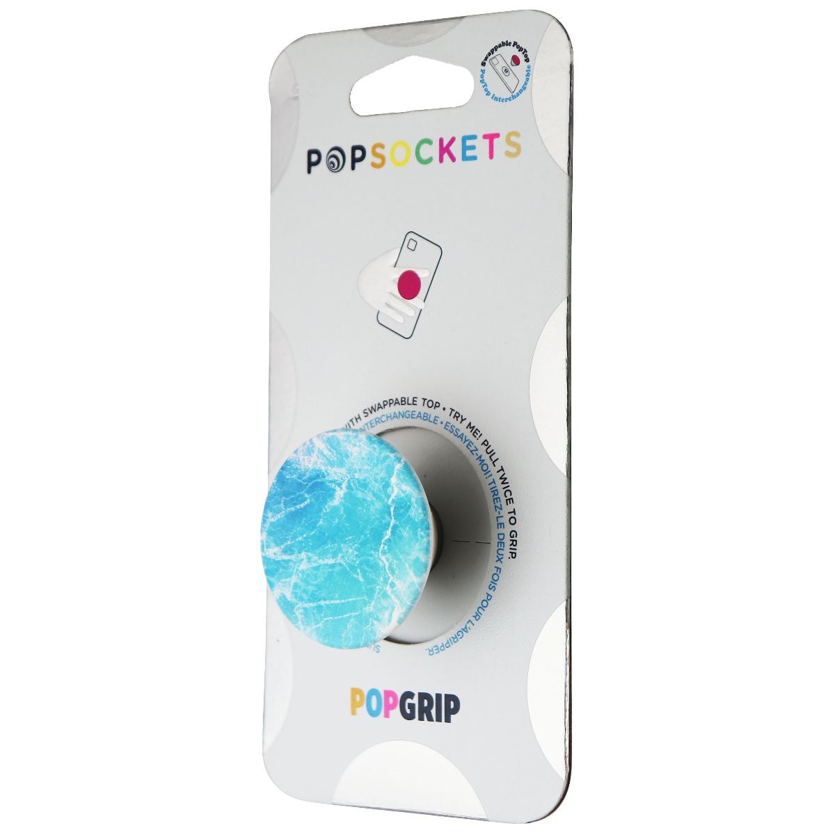 PopSockets PopGrip - Expanding Stand and Grip with a Swappable Top - Ocean View Cell Phone - Mounts & Holders PopSockets - Simple Cell Bulk Wholesale Pricing - USA Seller