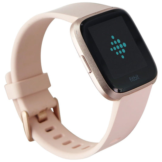 Fitbit Versa (1st Gen) Smart Watch - Rose Gold Aluminum/Pink Band (FB505) Smart Watches Fitbit    - Simple Cell Bulk Wholesale Pricing - USA Seller