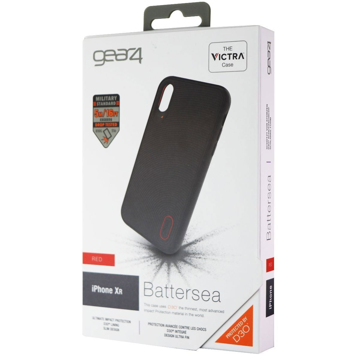 ZAGG Battersea Series Case for Apple iPhone XR - Black/Red Cell Phone - Cases, Covers & Skins Zagg - Simple Cell Bulk Wholesale Pricing - USA Seller