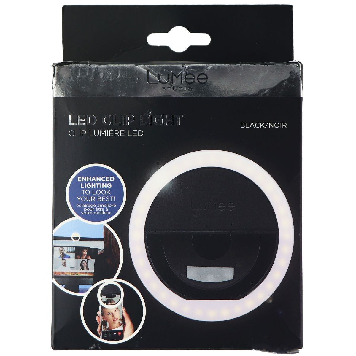 LuMee Studio Clip Light Portable and Rechargeable LED Ring Light - Black Cell Phone - Other Accessories Case-Mate - Simple Cell Bulk Wholesale Pricing - USA Seller