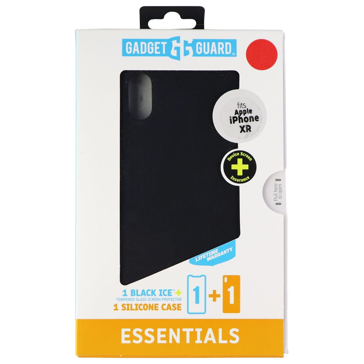 Gadget Guard Essentials Glass Protector + Silicone Case for iPhone XR - Black Cell Phone - Cases, Covers & Skins Gadget Guard - Simple Cell Bulk Wholesale Pricing - USA Seller