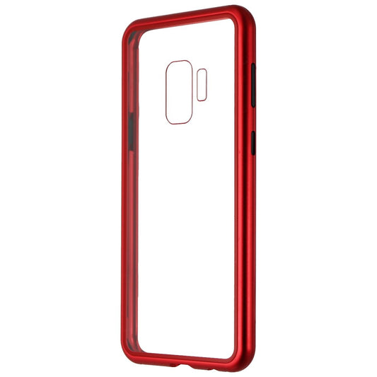Zore Hybrid Glass Series Case for Samsung Galaxy S9 - Clear/Red Cell Phone - Cases, Covers & Skins Zore    - Simple Cell Bulk Wholesale Pricing - USA Seller