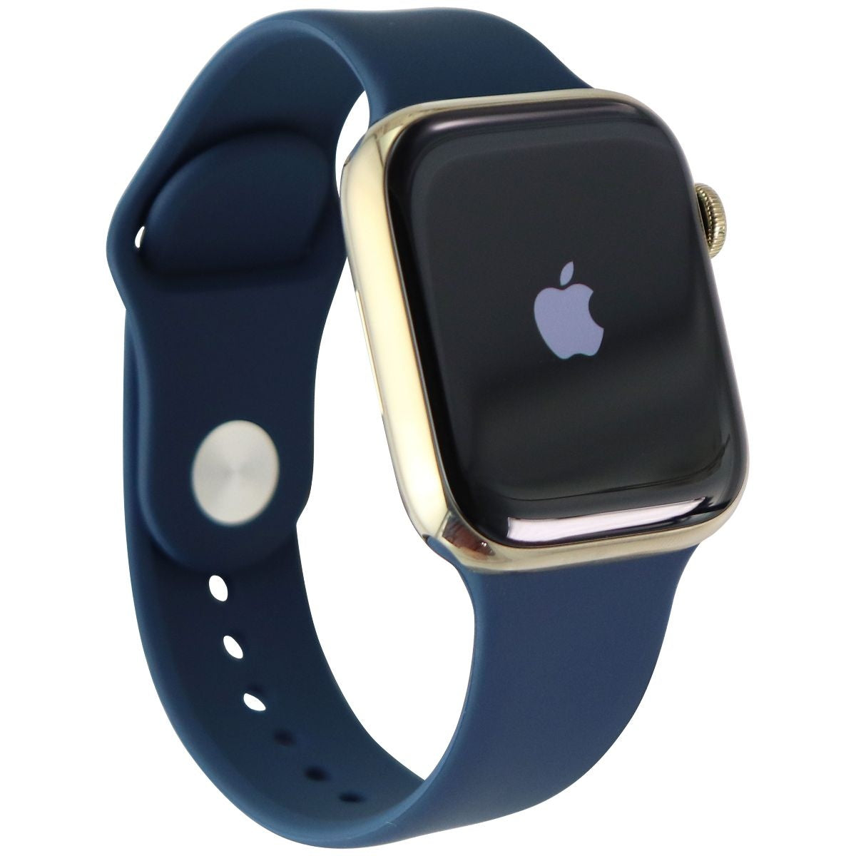 Apple Watch Series 7 (GPS + LTE) A2477 (45mm) Stainless Gold/Blue Sp Band Smart Watches Apple - Simple Cell Bulk Wholesale Pricing - USA Seller