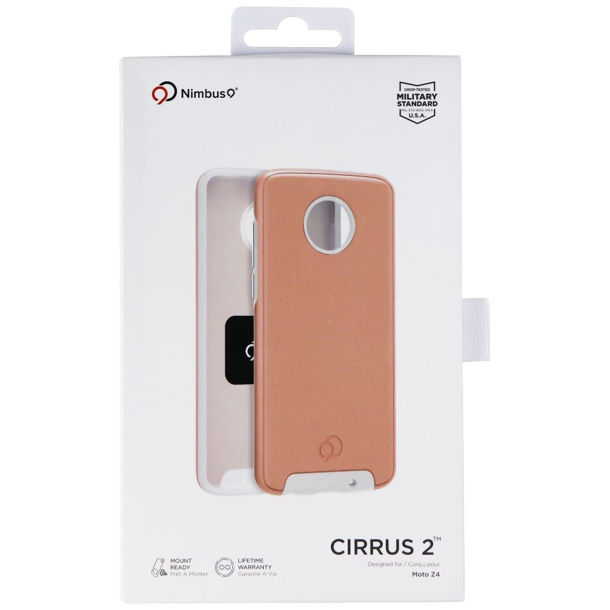 Nimbus9 Cirrus 2 Series Hard Case for Motorola Moto Z4 - Rose Clear Cell Phone - Cases, Covers & Skins Nimbus9    - Simple Cell Bulk Wholesale Pricing - USA Seller