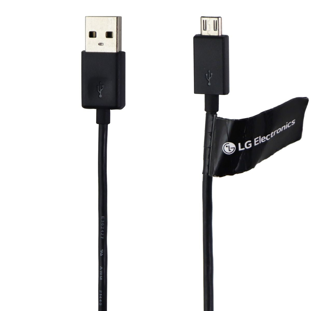 LG USB Data Cable (Micro-USB) to USB Charging/Transfer Cable - Black EAD62377907 Cell Phone - Cables & Adapters LG - Simple Cell Bulk Wholesale Pricing - USA Seller