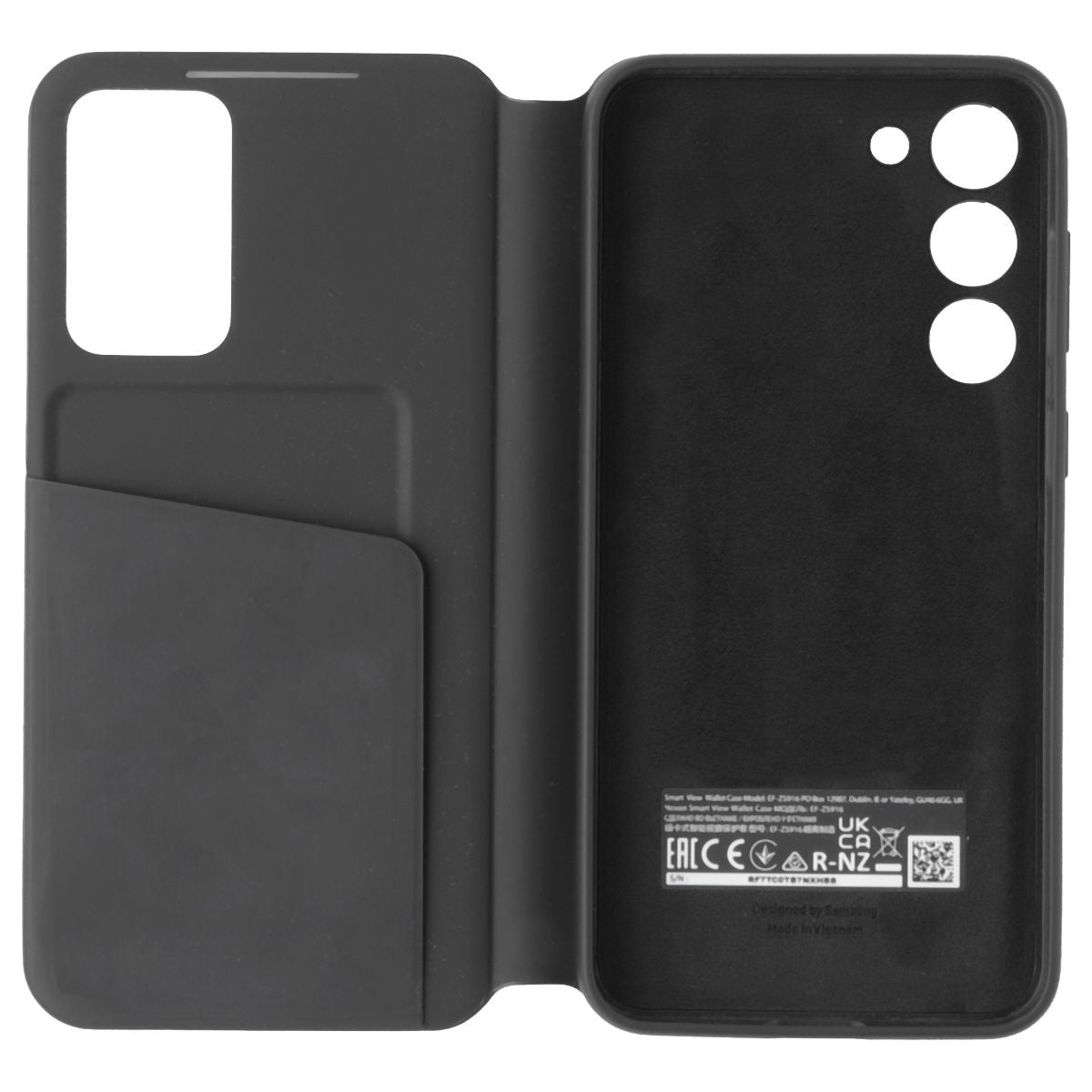 Samsung S-View Wallet Case for Samsung Galaxy (S23+) - Black EF-ZS916CBE Cell Phone - Cases, Covers & Skins Samsung    - Simple Cell Bulk Wholesale Pricing - USA Seller