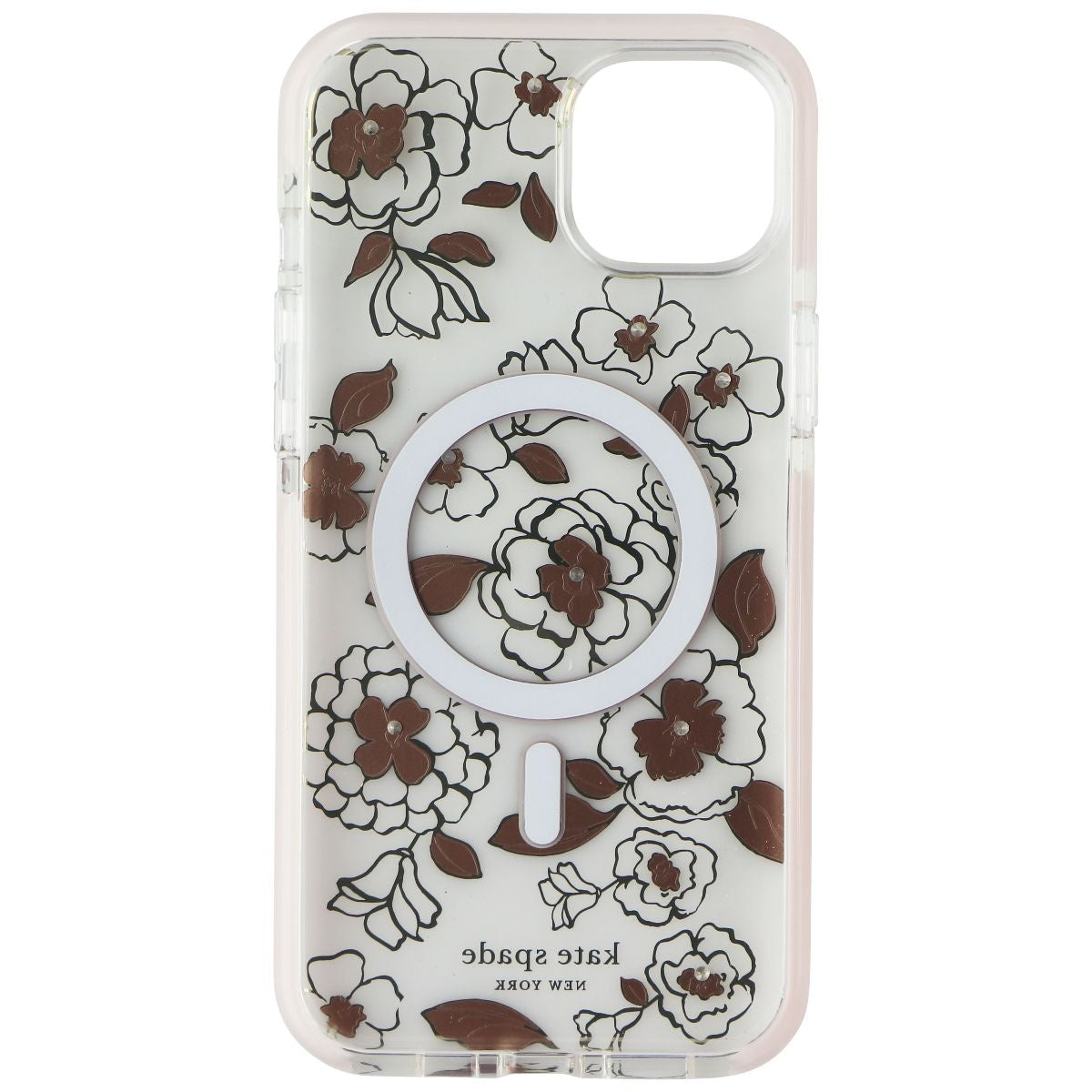 Kate Spade Defensive Case for MagSafe for iPhone 14 Plus - Gold Floral Cell Phone - Cases, Covers & Skins Kate Spade New York    - Simple Cell Bulk Wholesale Pricing - USA Seller