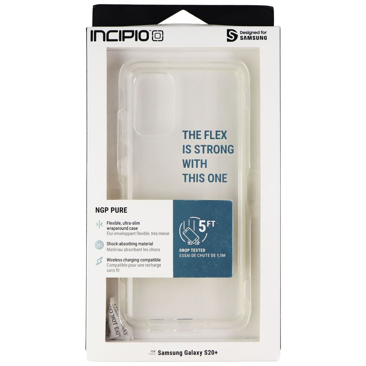 Incipio NGP Pure Series Gel Case for Samsung Galaxy (S20+) - Clear Cell Phone - Cases, Covers & Skins Incipio - Simple Cell Bulk Wholesale Pricing - USA Seller