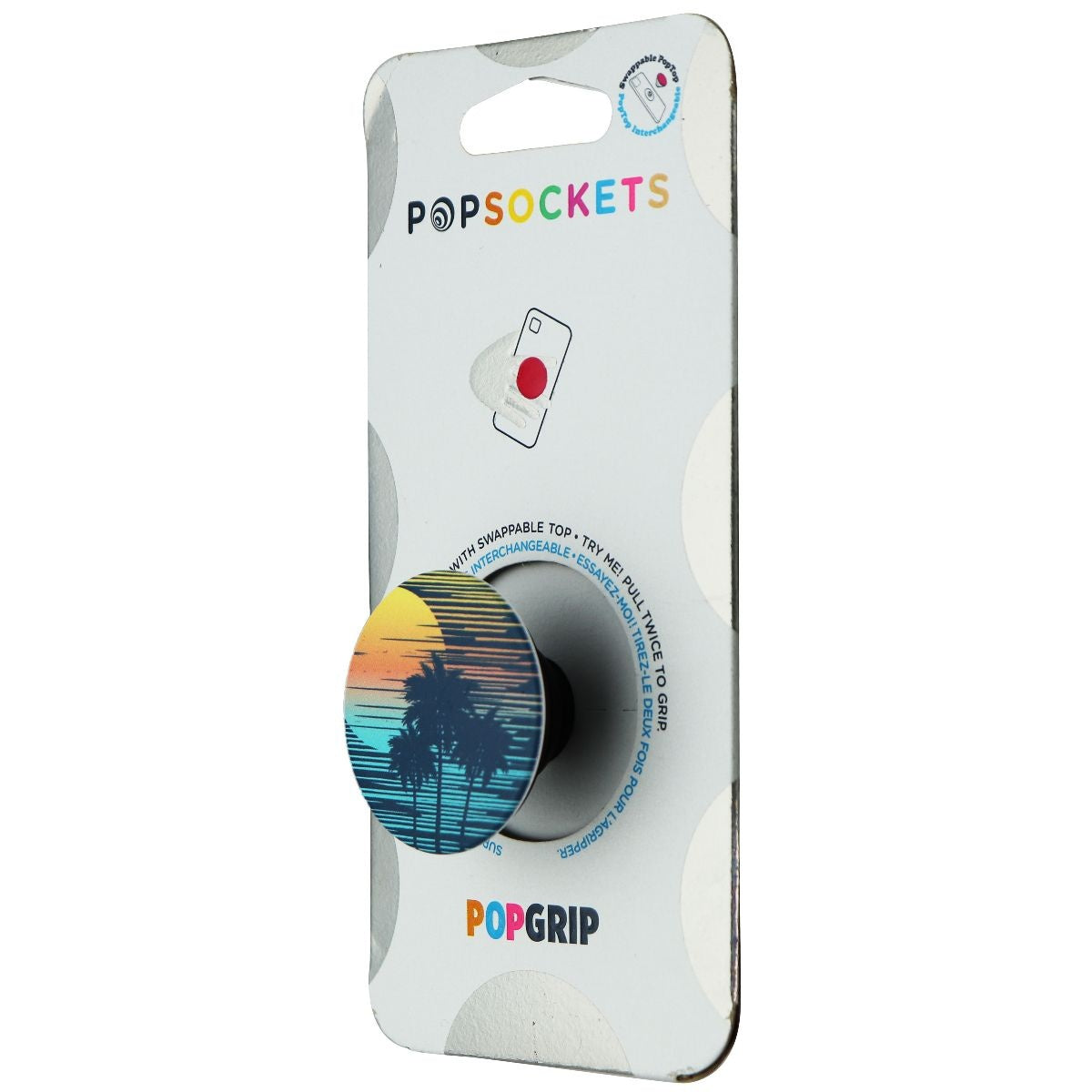 PopSockets PopGrip Stand & Grip with Swappable Top - Tropical Punch