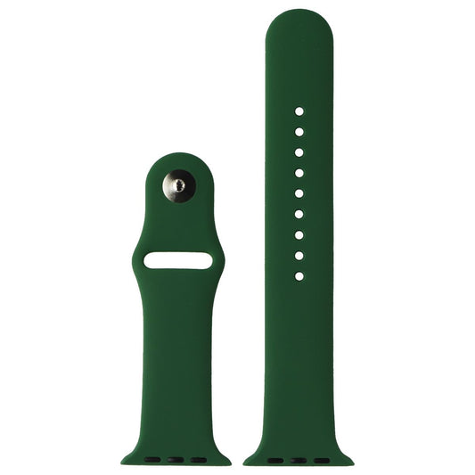 Replacement Silicone Band for Apple Watch (42/44/45mm) M/L Band + Clasp - Green Smart Watch Accessories - Watch Bands Unbranded - Simple Cell Bulk Wholesale Pricing - USA Seller