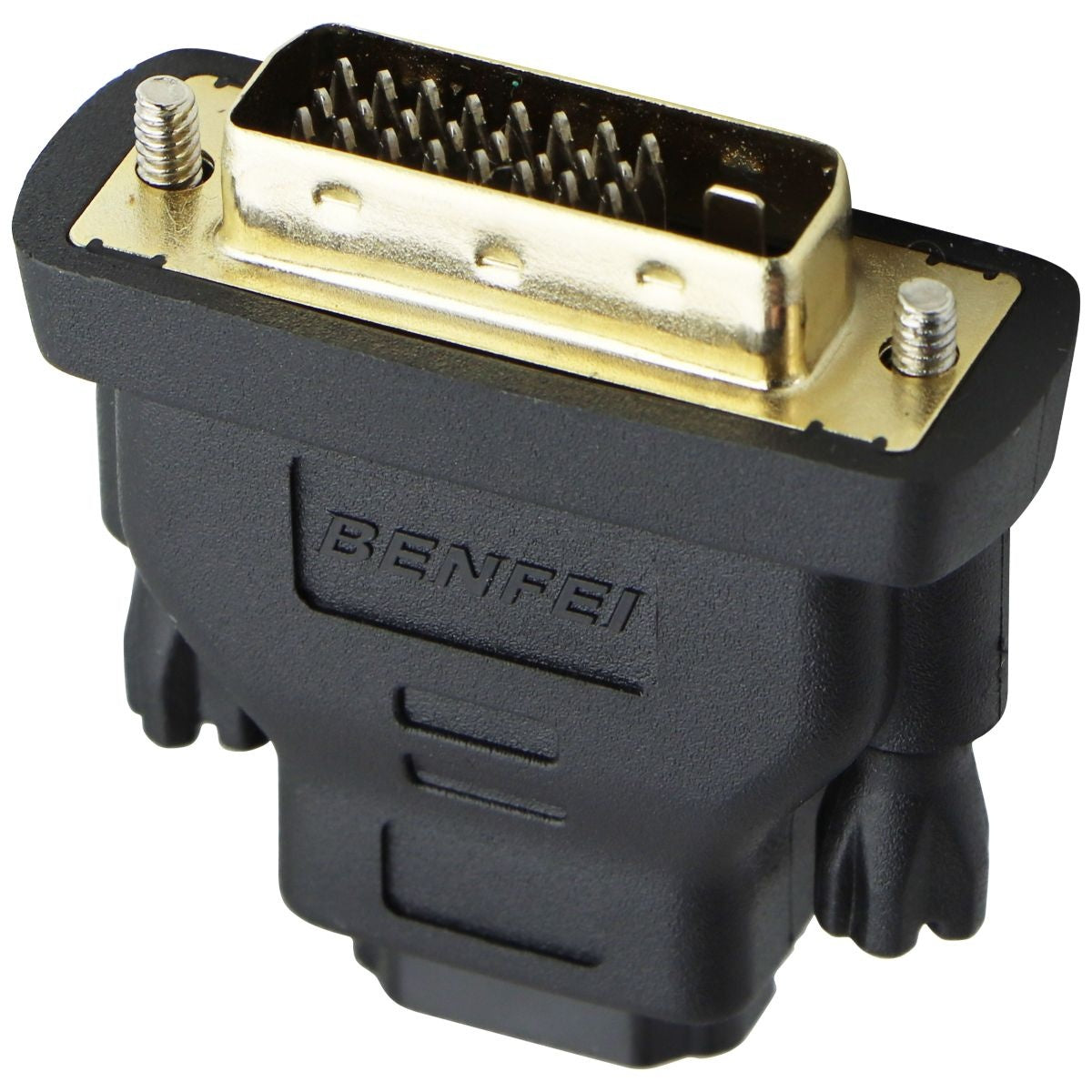 BENFEI DVI Male to HDMI Female Adapter - Black (Pair, Set of 2) Computer/Network - Monitor/AV Cables & Adapters Benfei    - Simple Cell Bulk Wholesale Pricing - USA Seller