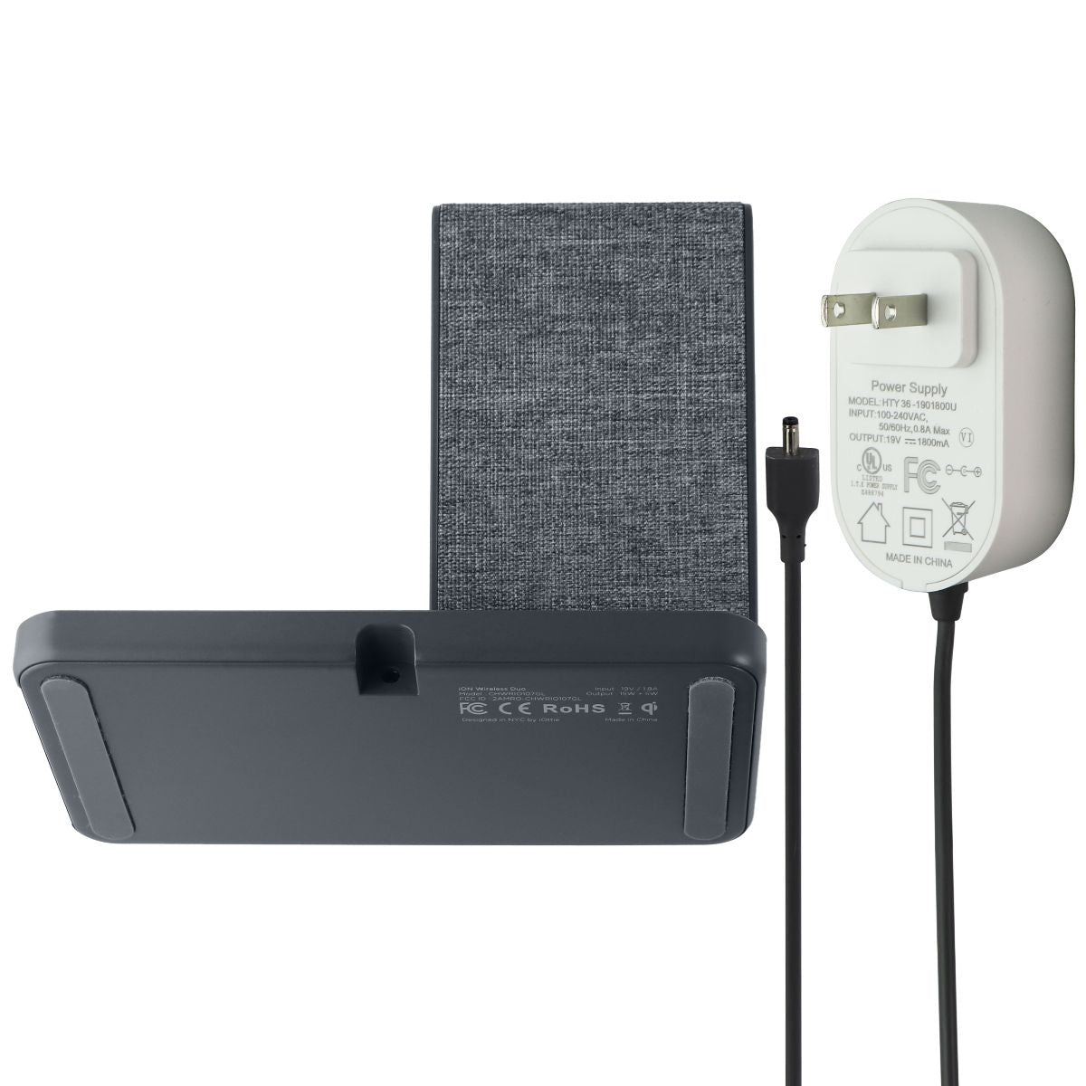 iOttie iON Wireless Duo 10W Stand + 5W Pad Charger Made for Google - Gray Cell Phone - Chargers & Cradles iOttie    - Simple Cell Bulk Wholesale Pricing - USA Seller