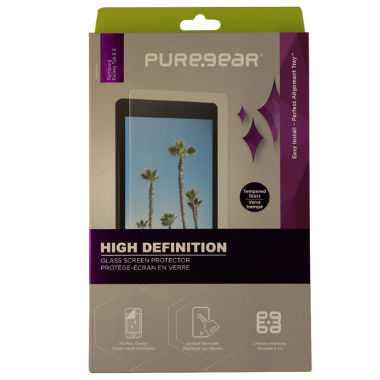PureGear HD Tempered Glass Screen Protector for Samsung Galaxy Tab E (8) - Clear iPad/Tablet Accessories - Screen Protectors Samsung    - Simple Cell Bulk Wholesale Pricing - USA Seller