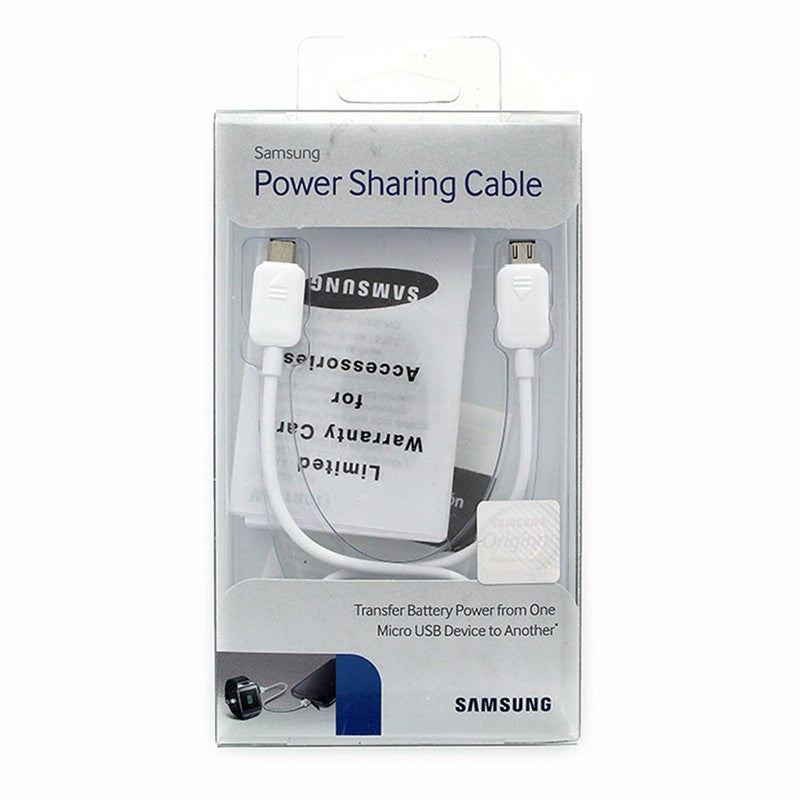 Samsung 1ft Micro-USB to Micro-USB Power Sharing and Transfer Cable (EP-SG900U) Cell Phone - Cables & Adapters Samsung - Simple Cell Bulk Wholesale Pricing - USA Seller