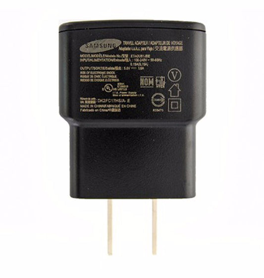 Samsung (ETA0U61JBE) 1A Travel Adapter for USB Devices - Black Cell Phone - Cables & Adapters Samsung    - Simple Cell Bulk Wholesale Pricing - USA Seller