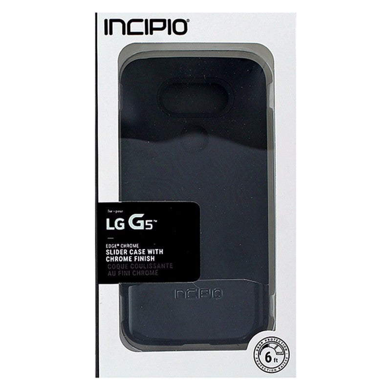 Incipio Slider Series 2 Piece Case for LG G5 Smartphone - Black / Black Chrome Cell Phone - Cases, Covers & Skins Incipio - Simple Cell Bulk Wholesale Pricing - USA Seller