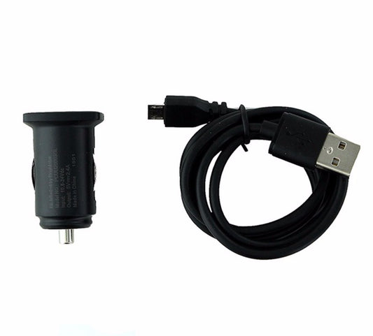 KEY 2.4A Car Charging Adapter and 3 Foot Micro-USB Cable - Black Cell Phone - Chargers & Cradles KEY Enhanced - Simple Cell Bulk Wholesale Pricing - USA Seller