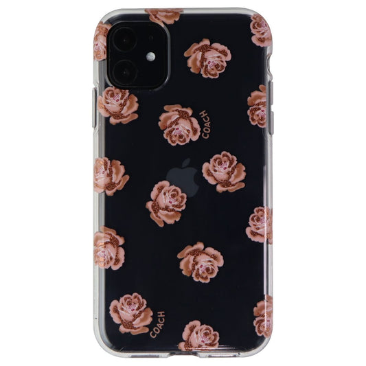 Coach Protective Case for Apple iPhone 11 - Dreamy Peony Clear/Pink/Glitter Cell Phone - Cases, Covers & Skins Coach - Simple Cell Bulk Wholesale Pricing - USA Seller