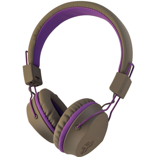 JLab Audio JBuddies Studio Over-ear Kids Headphones with Mic - Gray / Purple Portable Audio - Headphones JLAB - Simple Cell Bulk Wholesale Pricing - USA Seller