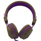 JLab Audio JBuddies Studio Over-ear Kids Headphones with Mic - Gray / Purple Portable Audio - Headphones JLAB - Simple Cell Bulk Wholesale Pricing - USA Seller