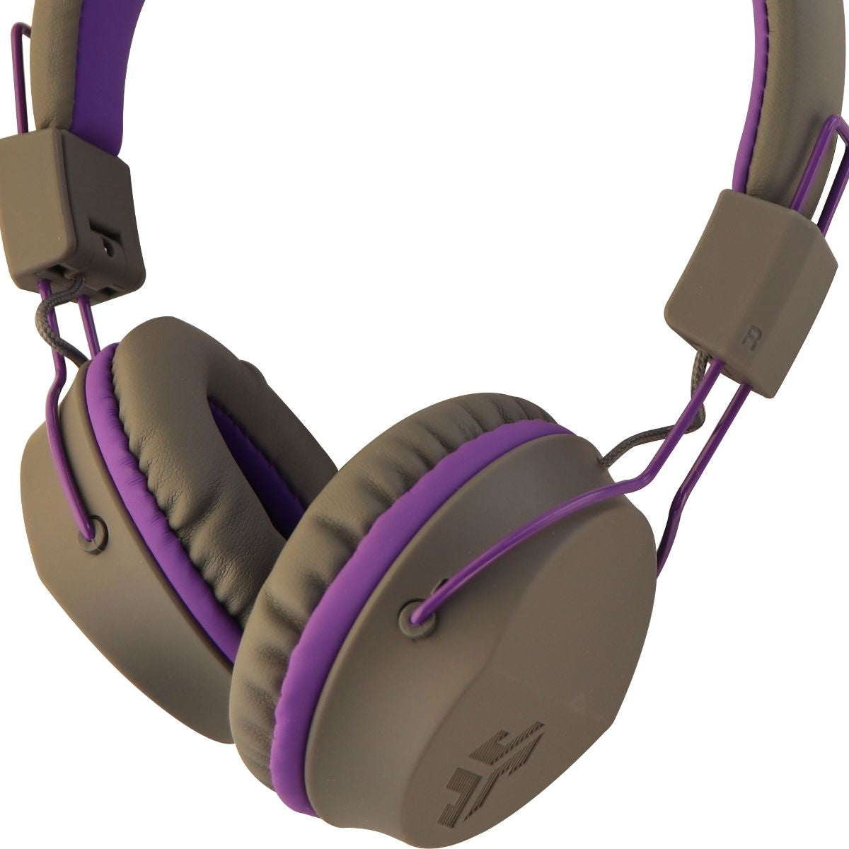 JLab Audio JBuddies Studio Over-ear Kids Headphones with Mic - Gray / Purple Portable Audio - Headphones JLAB - Simple Cell Bulk Wholesale Pricing - USA Seller
