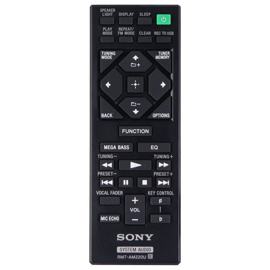 Sony Remote Control (RMT-AM220U) for Sony Home Audio Systems - Black